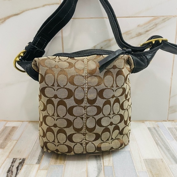 Coach duffle bleeker hobo Signature logo canvas Bag crossbody 11437 - Picture 16 of 16